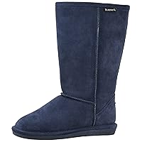 BEARPAW Women’s Emma Tall Classic Suede Slip On Boots, Comfortable Winter Boots, Multiple Sizes