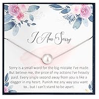 Sorry Necklace for Women Necklace Apology Gift from Husband to Wife Sorry Gift Forgive Me Gift Necklace