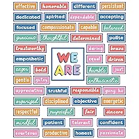 Carson Dellosa We Stick Together 52-Piece Pre-Punched Motivational Bulletin Board Set, 50 Positive Sayings and Reproducible Activity for Kids, Bulletin Board, White Board, Cork Board, Classroom Décor