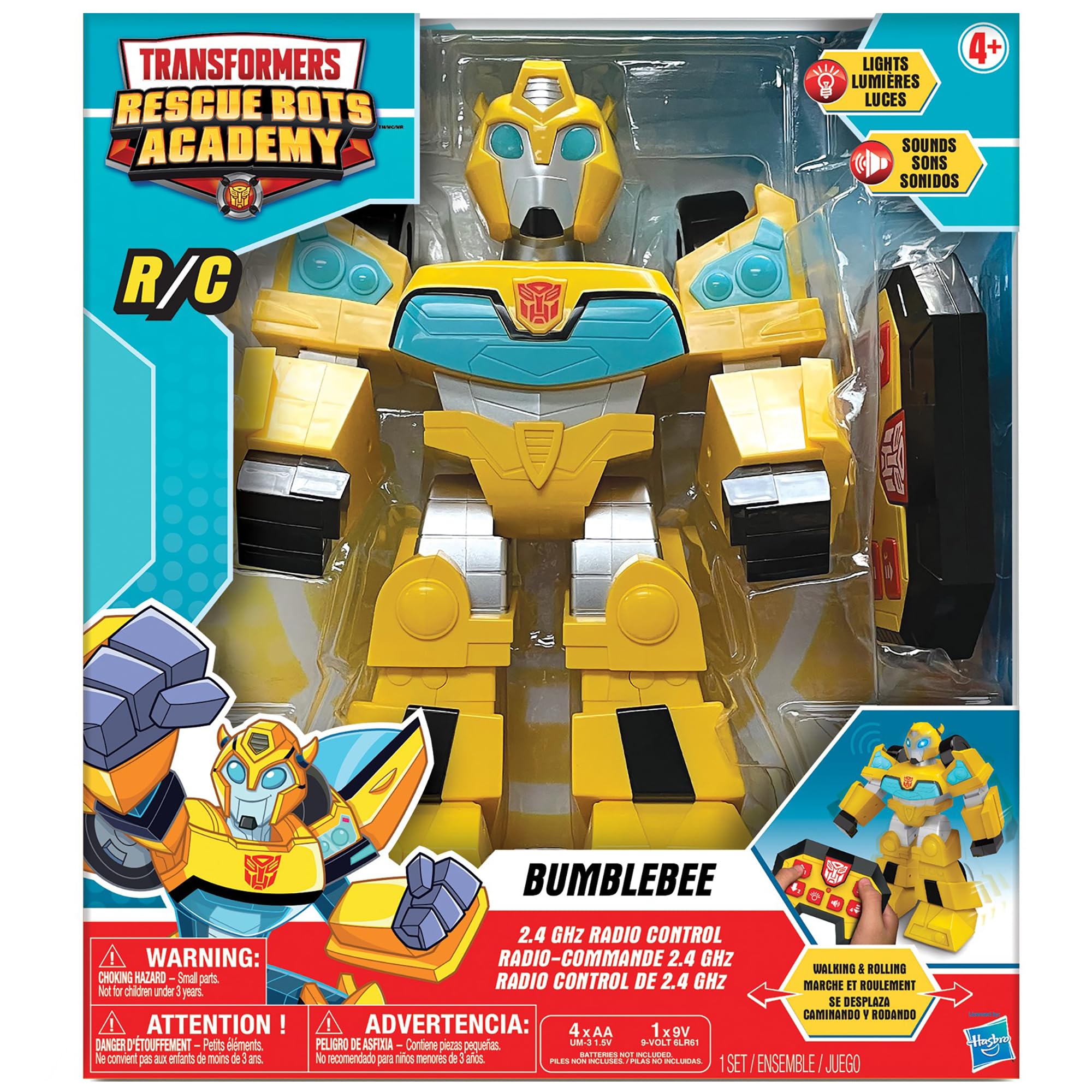 Jam'n Hasbro: Transformers Rescue Bots Academy: Bumblebee RC Robot - 12