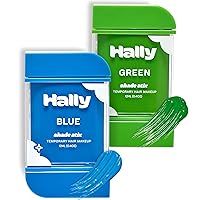 HALLY Shade Stix | Blue & Green Bundle | Temporary Hair Color for Kids | Ditch Messy Hair Spray Paint, Chalk, Wax & Gel | One-Day, Wash-Out Hair Dye | Washable & Safe | Hair Makeup for Boys & Girls