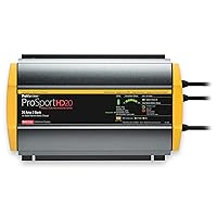 ProMariner 44020 ProSport HD Waterproof Marine Battery Charger, 20 Amp, 2 Bank