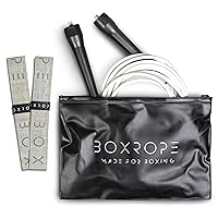 A Jump Rope Made For Boxing, Tangle-Free, 15% Heavier Than A Normal PVC Rope, Boxer Jump Rope, Adjustable, Includes Grip Tapes For More Grip, Skipping Rope for Boxers, Premium Quality