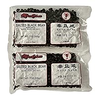 MeeChun Salted Black Beans, 7 Ounce Pack [Pack of 2], Chinese Douchi, Fermented Black Beans, Bundle with Habanerofire Jar Opener for Tricky Lids