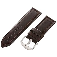 Hadley-Roma Men's MSM905RB-260 26-mm Brown Genuine Leather WatchStrap