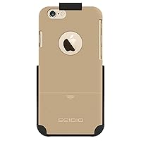 SURFACE Reveal Case & Belt-Clip Holster for iPhone 6 ONLY [Slim Protection] - Retail Packaging - Gold