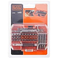 BLACK+DECKER A7235-XJ Drill Set - Orange (45-Piece)