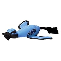 Nerf Dog Large Nylon Launching Duck with Interactive Design, Blue (3473), for All Breed Sizes