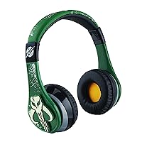 eKids Book of Boba Fett Bluetooth Headphones, Wireless Headphones with Microphone Includes Aux Cord, Kids Headphones for School, Home, or Travel