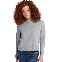 Hanes womens Ecosmart Crewneck Sweatshirt, Light Steel, Medium US