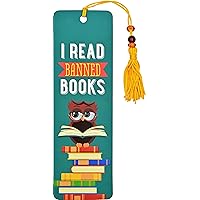 I Read Banned Books Beaded Bookmark