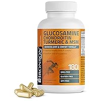 Glucosamine Chondroitin Turmeric & MSM Advanced Joint & Cartilage Formula, Supports Healthy Joints, Mobility & Cartilage - Non-GMO, 180 Capsules