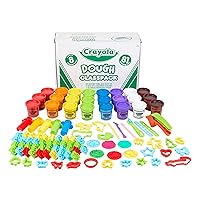 Crayola Assorted Dough Classpack with Tools, 8 Colors, Art Supplies, Over 100 Pieces, 24 per Carton