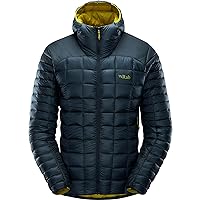 RAB Men's Mythic Alpine Light Jacket Down Insulated Water-Resistant Windproof Coat for Hiking, Climbing, & Casual