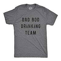 Mens Dad BOD Drinking Team Tshirt Funny Fathers Day Beer Graphic Novelty Tee