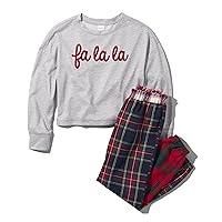 Sugar & Jade Girls' Teen Long Sleeve T-Shirt and Jogger Pants Pajama Set 2-Pack