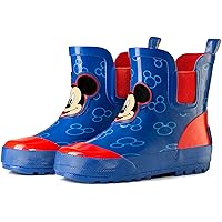 Disney Mickey and Minnie Mouse Mid Height Easy Slip-on Waterproof Rubber Boots -Boys and Girls - Many Sizes