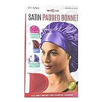 Donna Premium Collection Satin Padded Hair Bonnet Red