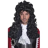 Smiffy's Men's Pirate Captain Wig Long and Curly