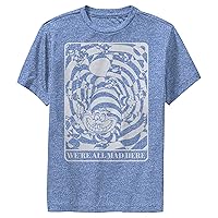 Disney Alice in Wonderland Cheshire Cat We're All Mad Here Boys Performance T-Shirt
