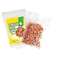 Dried Shrimps with Salt for Asian Cuisine Fresh Seafood Flavor or Eat As Snack Sun Dried (200)