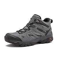 HI-TEC Ravus WP Mid Waterproof Hiking Boots for Men, Lightweight Breathable Outdoor Trekking Shoes