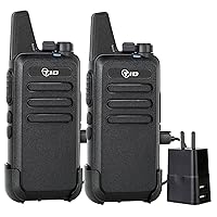 2 Way Rechargeable FRS walkie talkies for Adults Long Range, Long Distance Two Way walkie talkies Suitable for Any Occasions Such as Hotel, School, Restaurant.
