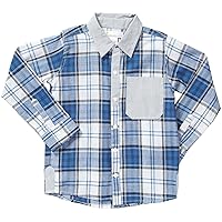 Masala Little Boys' Neat Shirt (Toddler/Kid) - Blue