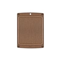 Epicurean All-In-One Cutting Board with Slip Feet and Juice Groove, 17.5-Inch × 13-Inch, Nutmeg/Brown