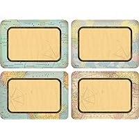 Teacher Created Resources Travel The Map Name Tags/Labels Multi-Pack 3.5 * 2.5 inches