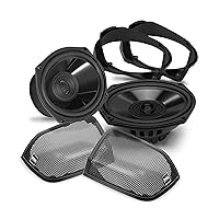 BOSS Audio Systems BHD14 Harley Davidson 6 x 9 Inch Saddlebag Speaker Kit – Fits Select 2014+ Road Glide and Street Glide Motorcycles, 300 Watts of Power Per Pair, Full Range, 2 Way, Sold in Pairs