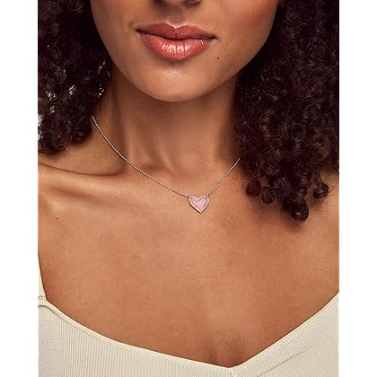 Kendra Scott Ari Heart Adjustable Length Pendant Necklace for Women, Fashion Jewelry