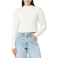The Drop Women's Corey Cropped Cable-Knit Sweater