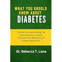 What You Should Know About Diabetes: The Path To Understanding The Types Symptoms, Causes, Prevention And Medication Of Diabetes Starts Here What You Should Know About Diabetes: The Path To Understanding The Types Symptoms, Causes, Prevention And Medication Of Diabetes Starts Here Kindle Paperback
