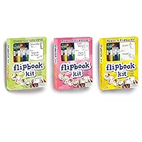Bundle of 3 Flipbook Kits for Kids - Frog and Butterfly, Mona Lisa and Dancer, Basketball and Soccer - Save 15%