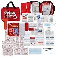 ASA TECHMED First Aid Kit Compact, Lightweight for Emergencies at Home, Workplace, Outdoors, Car, Camping, Sports, Hiking & Survival, Fully Stocked 234 Pcs