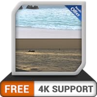 FREE Beach Seashore Day & Night - Change your mood with Sunrise at Stunning shore's on your HDR 8K 4K TV and Fire Devices as a wallpaper & Theme for Mediation & Peace