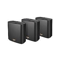 ASUS ZenWiFi AX6600 Tri-Band Mesh WiFi 6 System (XT8 3PK) - Whole Home Coverage up to 7500 sq.ft & 8+ rooms, AiMesh, Included Lifetime Internet Security, Easy Setup, 3 SSID, Parental Control, Charcoal