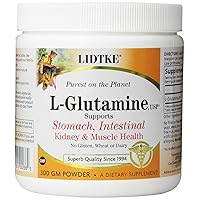 Lidtke Technologies L-Glutamine Powder, 300 Gram