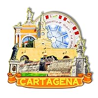 Cartagena Colombia Wooden Magnet 3D Fridge Magnets Travel Collectible Souvenirs Decorations Handmade Crafts-2