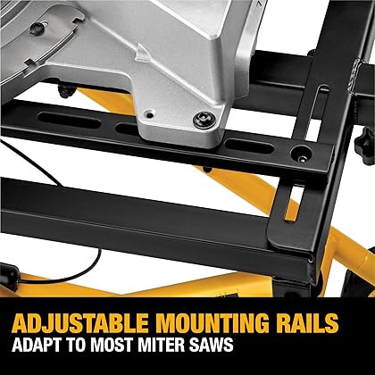 DEWALT Miter Saw Stand with Wheels, Collapsible and Portable, Holds Up to 300 lbs (DWX726)