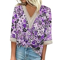 Womens Plus Size Summer Tops Boho Tops for Women Basics Womens Clothing Women's Tops Women's Tops and Blouses Spring Outfits for Women Women Tops and Blouses Womens Clothes Purple XL