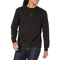 Men's Relaxed Fit Long Sleeve Logo Tee T-Shirt