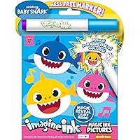 Bendon Imagine Ink Magic Ink Pictures and Game Book with Mess Free Marker (Baby Sharks)