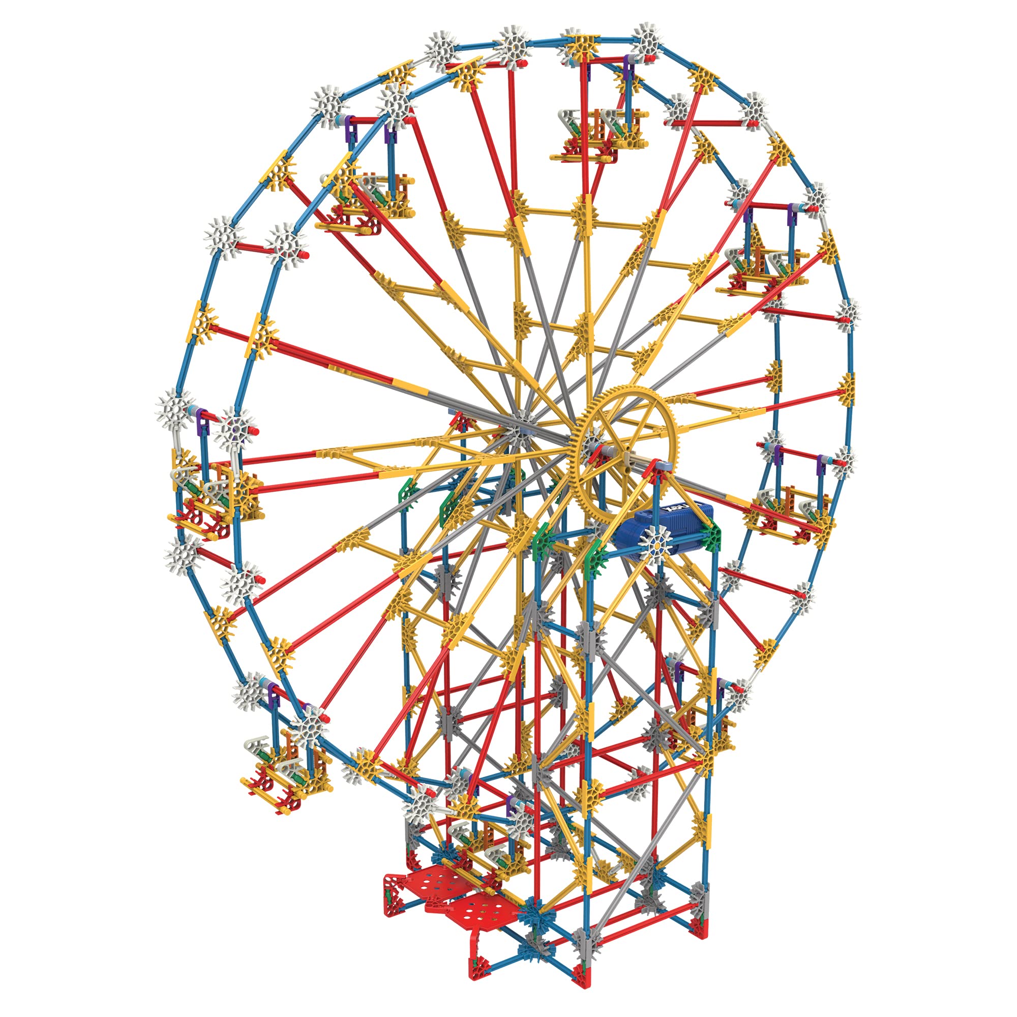 K'NEX Thrill Rides - 3-in-1 Classic Amusement Park Building Set, for 9 - 15 years, Includes 744 Construction Components, Instructions, Multicolor