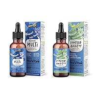 All-in-One Multivitamin and Stress & Anxiety Liquid Bundle for Dogs and Cats, Pet Food Additive for Digestive Support & Immunity - Calming Stress & Anxiety Support, Promotes Longevity