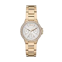 Michael Kors Mini Camille Women's Watch, Stainless Steel Watch for Women with Steel or Leather Band