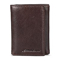 Eddie Bauer Men Signature Trifold Wallet (Available in Ripstop Nylon, Cotton Canvas, Or Leather)