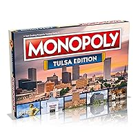 MONOPOLY Board Game - Tulsa Edition: 2-6 Players Family Board Games for Kids and Adults, Board Games for Kids 8 and up, for Kids and Adults, Ideal for Game Night