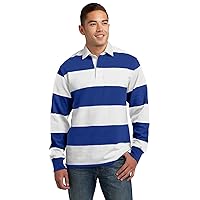 Classic Long Sleeve Rugby Polo L True Royal/ White